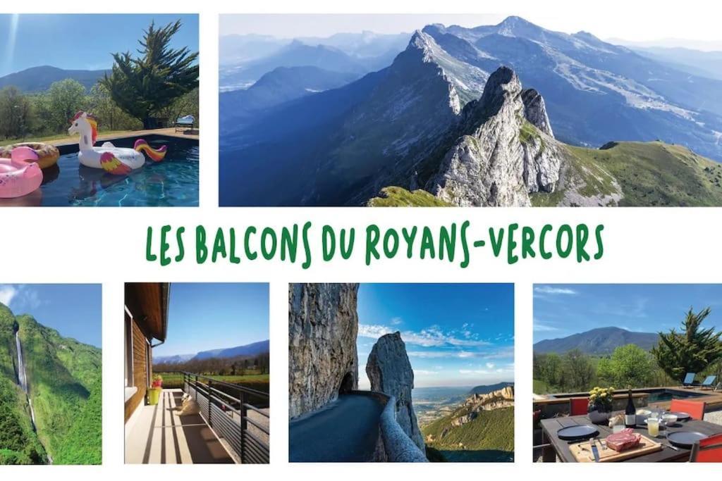 Balcons Du Royans.Logement Entier Piscine Saint-Jean-en-Royans Exterior foto