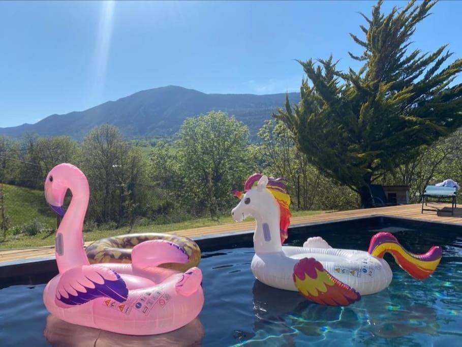Balcons Du Royans.Logement Entier Piscine Saint-Jean-en-Royans Exterior foto